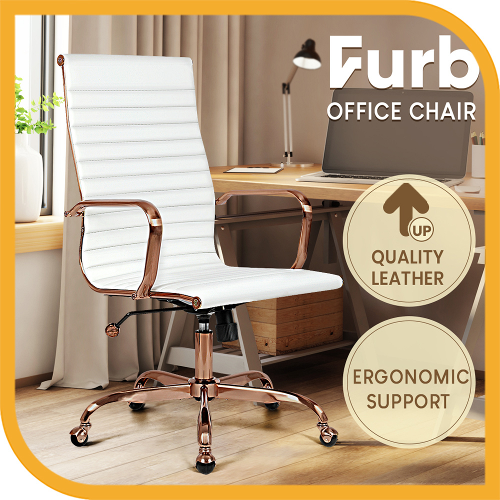 Desk chair rose discount gold