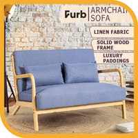 Furb 2 Seater Sofa Couch Loveseat Lounge Chair Armchair Fabric