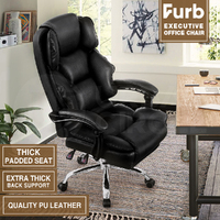 Furb Ergonomic Reclining Executive Office Desk Chair Footrest Height Adjustable