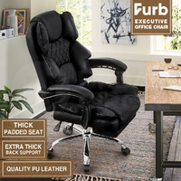 Furb Ergonomic Reclining Executive Office Desk Chair Footrest Height Adjustable