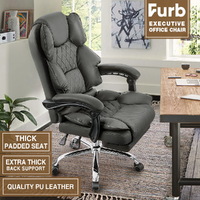 Furb Ergonomic Reclining Executive Office Desk Chair Footrest Height Adjustable