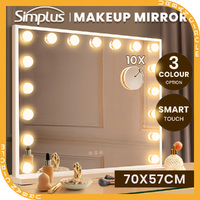 Simplus 70CM Vanity Makeup Mirror With Light Hollywood LED Mirrors Free Standing