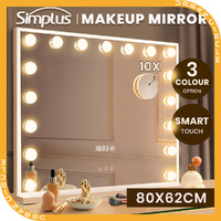 Simplus 80CM Vanity Makeup Mirror With Lights Hollywood LED Mirrors 17 Blubs