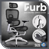 Furb Ergonomic Office Chair w/ Breathable Mesh High Back Computer Chair Whbk