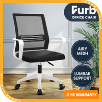 Furb Office Chair Computer Gaming Mesh Executive Chairs Study Seat Black White