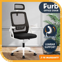 Furb Office Chair Computer Gaming Mesh Executive Chairs Study Seat White Black