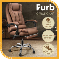 Furb Ergonomic Reclining Office Desk Chair Footrest Height Adjustable Gaming