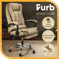 Furb Ergonomic Reclining Office Desk Chair Footrest Height Adjustable Gaming