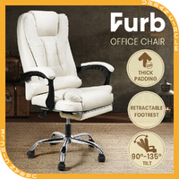 Furb Ergonomic Reclining Office Desk Chair Footrest Height Adjustable Gaming