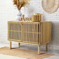 Furb Sideboard Storage Cabinet Buffet w/ 2 Doors Buffet Table