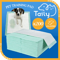 Taily Pet Training Pads 200pcs, 60x60CM Disposable Dog Pee Pads, Green Meadow